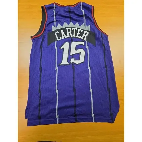 Vince Carter NBA Mitchell & Ness Purple Toronto Raptors Hardwood Classics MENS M - Picture 2 of 6
